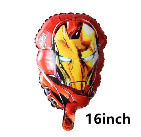 Set Decorativo Globos con Banderin y toppers IronMan - Imagen 6