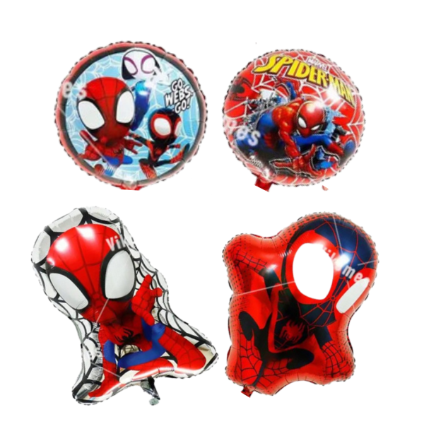 Set Globos Aluminio Spidey 4pzas (spiderman)