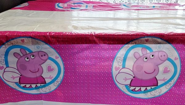 Mantel Decorativo Cumpleaños Peppa pig mod 2