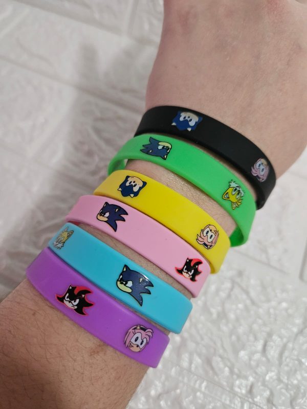 Pulseras 10 unidades Cumpleaños Sonic