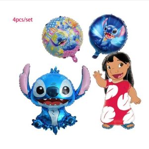 Set Globos Aluminio 4pzas Lilo & Stich