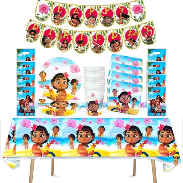 Cotillón Decorativo Cumpleaños Moana bebe