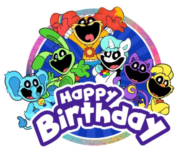Topper para Torta de Cumpleaños Poppy Playtime Similing Critters