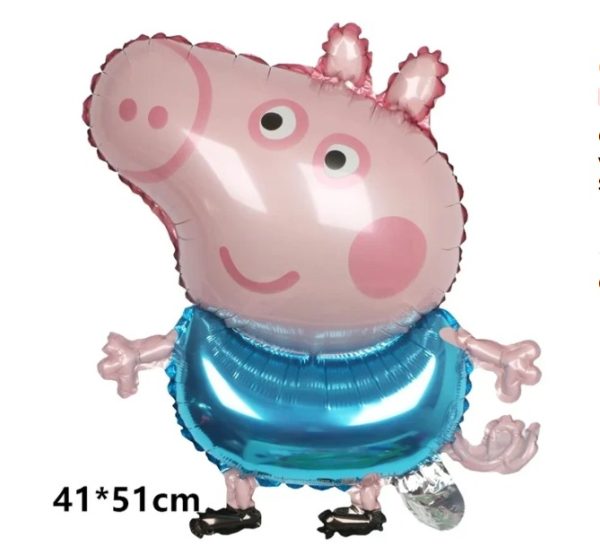 Set Globos Aluminio George 5pzas (Peppa Pig) - Imagen 2