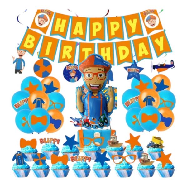 Set Decorativo para Cumpleaños Blippi (mod2)