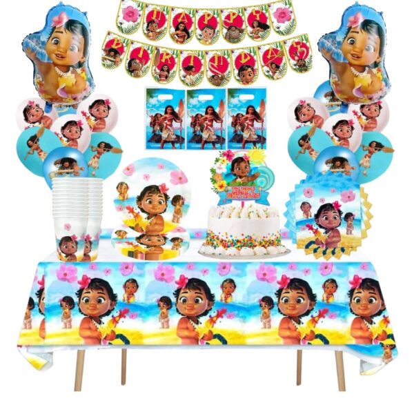 Globos Cotillón Decorativo Cumpleaños Moana bebe