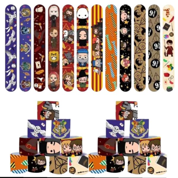 Pack 12 Pulseras Slap  Harry Potter - Imagen 2
