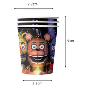 Pack 10 vasos Decorativos Fnaf
