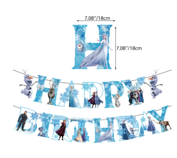 Set Decorativo para Cumpleaños Frozen - Imagen 2