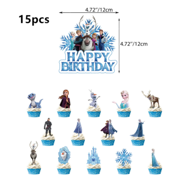 Set Decorativo para Cumpleaños Frozen - Imagen 3