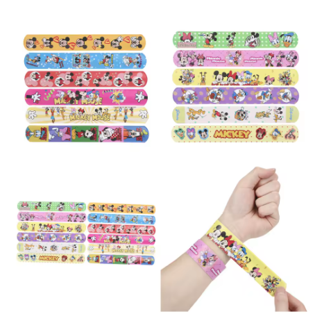 Pack 12 Pulseras Slap Mickey Mouse - Imagen 3