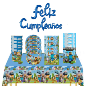 Cotillón Decorativo Cumpleaños Minecraft