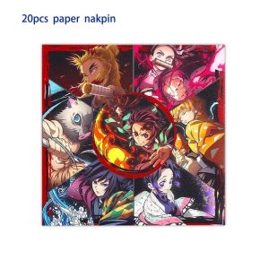 Servilletas Decorativas 20 Unidades Demon Slayer