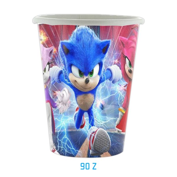 Pack de 10 Vasos para Cumpleaños Sonic