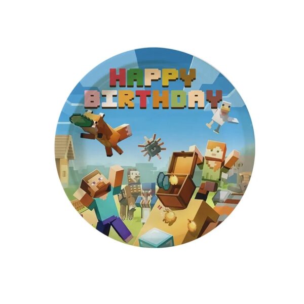 Cotillón Decorativo Globos Minecraft - Imagen 5