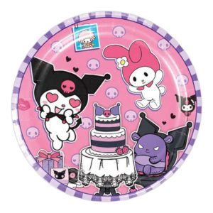 Platos Decorativos 10 Unidades para Cumpleaños Kuromi