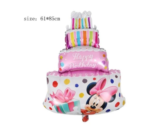 Set Globos Aluminio + Látex Cumpleaños Minnie Maouse - Imagen 2