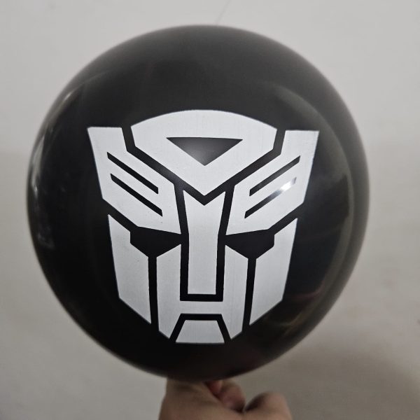 Pack 12 Globos Látex Cumpleaños Transformers mod 2 - Imagen 3