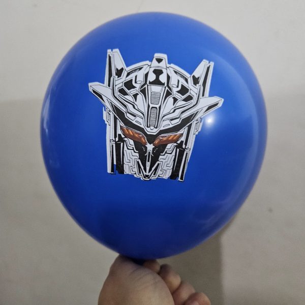 Pack 12 Globos Látex Cumpleaños Transformers mod 2 - Imagen 4