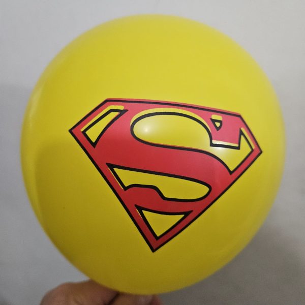 Pack 12 Globos Látex Cumpleaños Superman ( Superheroe) - Imagen 2