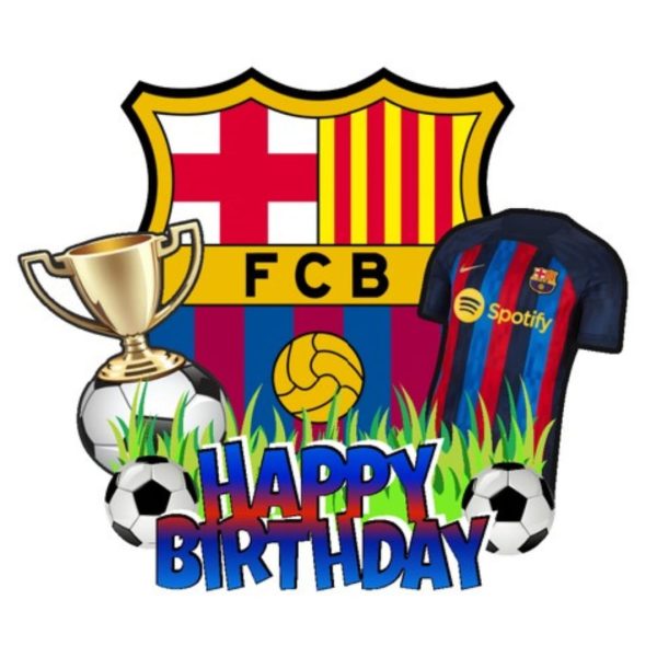 Topper para Torta de Cumpleaños Barcelona
