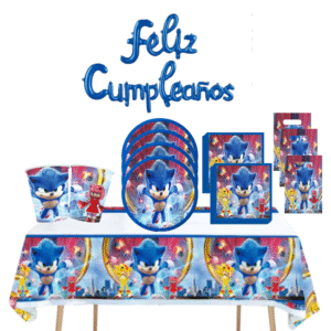 Cotillón Decorativo Cumpleaños Sonic