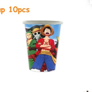 Pack de 10 Vasos para Cumpleaños One Piece