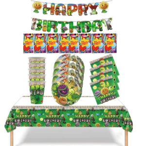 Cotillón Decorativo Cumpleaños Plantas vs Zombies