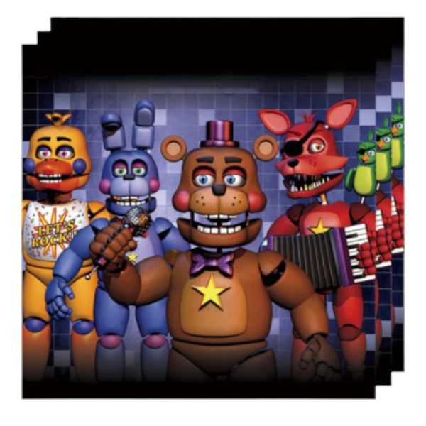 Servilletas Decorativas 20 Unidades Fnaf
