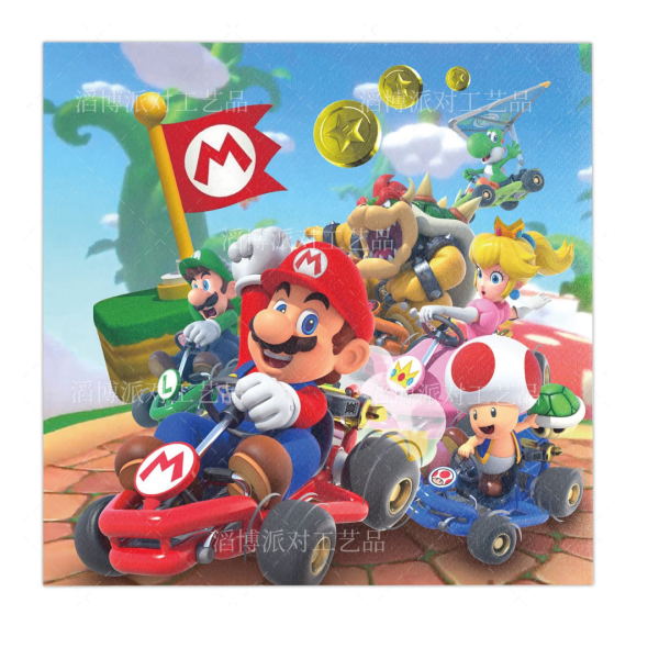 Servilletas Decorativas 20 Unidades Mario Bross