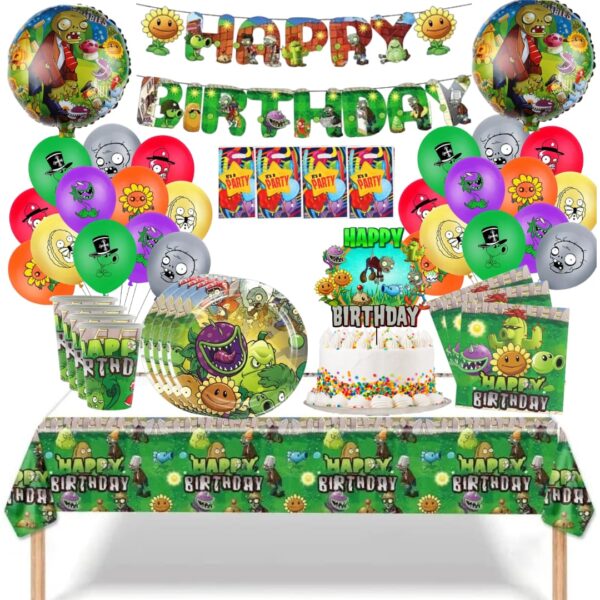 Globos Cotillón Decorativo Cumpleaños Plantas Vs Zombies