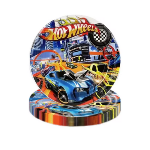 Platos Decorativos 10 Unidades Hot wheels