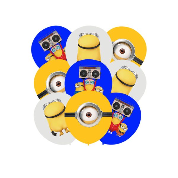 Set Decorativo Globos con Banderin y Toppers Minions - Imagen 3