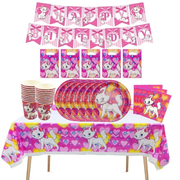 Cotillón Decorativo Cumpleaños Gatita Marie