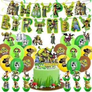 Set Decorativo Cumpleaños Shrek