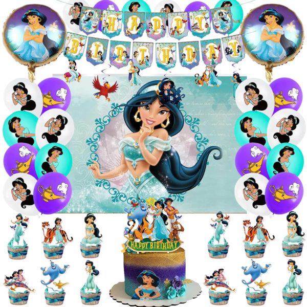 Set Decorativo con Telón Jazmín (Princesas Disney)
