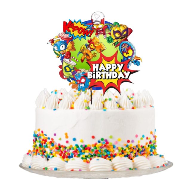 Topper para Torta de Cumpleaños Super Zings - Imagen 2
