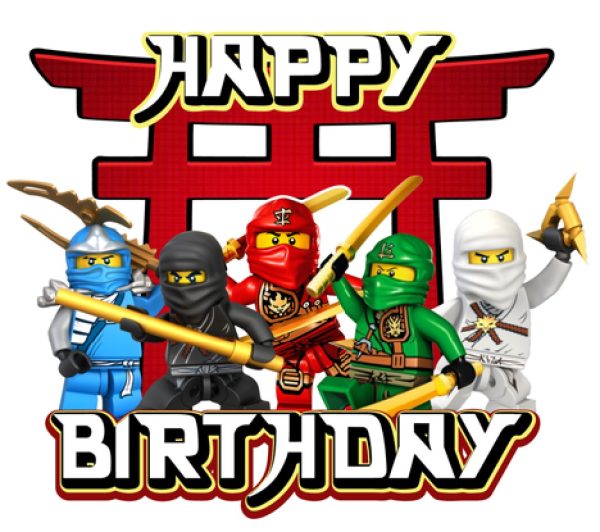 Topper para Torta de Cumpleaños Ninjago