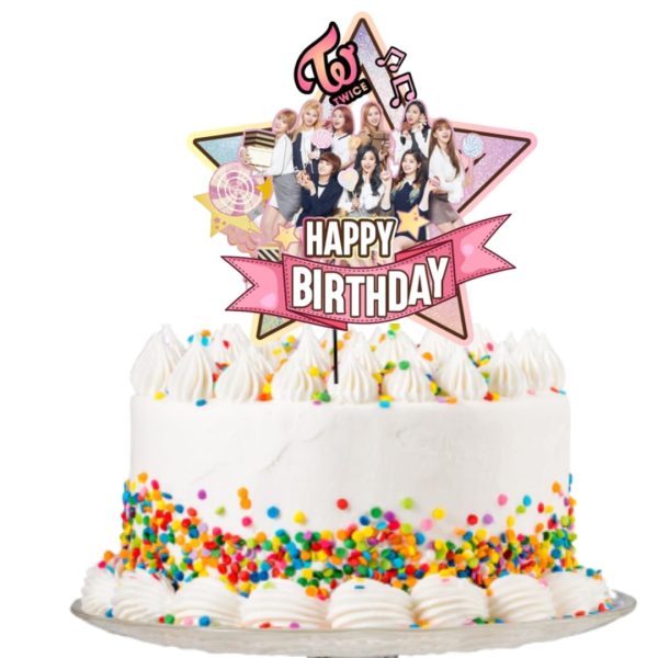 Topper para Torta de Cumpleaños Twice - Imagen 2