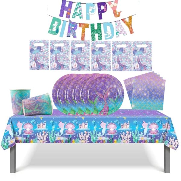 Cotillón Decorativo Cumpleaños Sirena