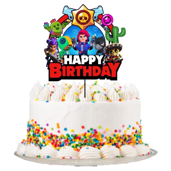 Topper para Torta de Cumpleaños Brawls Stars - Imagen 2