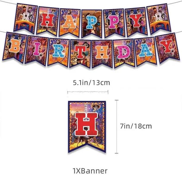 Set Decorativo Cumpleaños Coco Disney (Halloween) - Imagen 2