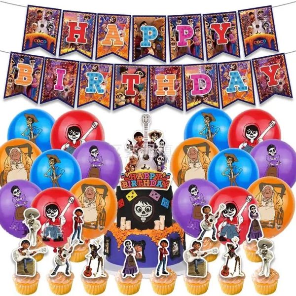 Set Decorativo Cumpleaños Coco Disney (Halloween)