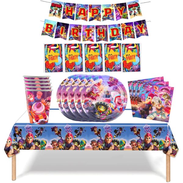 Cotillon Decorativo Cumpleaños Brawl Stars