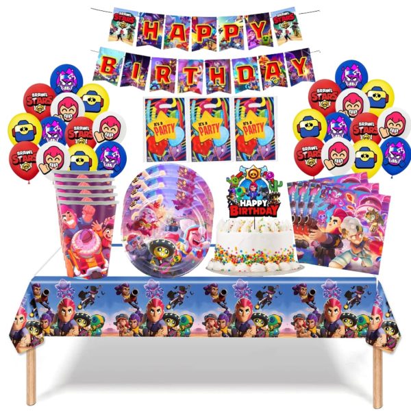 Globos Cotillón Decorativo Cumpleaños Brawl Stars