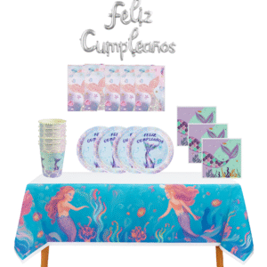 Cotillón Decorativo Cumpleaños Sirena