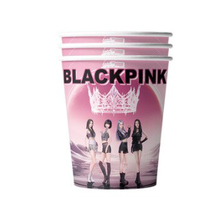 Pack de 10 Vasos para Cumpleaños Black Pink