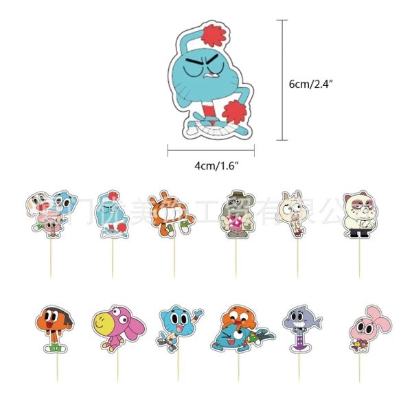 Set Decorativo Cumpleaños El Mundo de Gumball - Imagen 2
