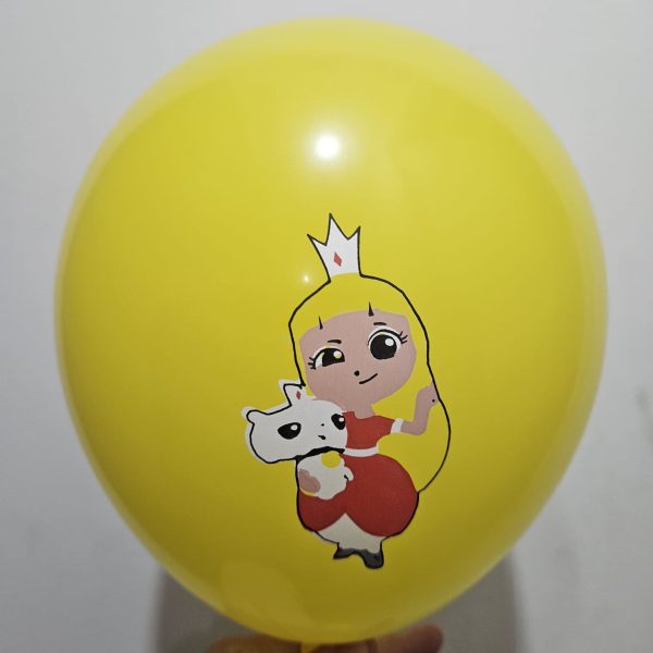 Pack 12 Globos Látex Cumpleaños Vera y el Reino Arcoíris - Imagen 3