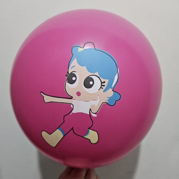 Pack 12 Globos Látex Cumpleaños Vera y el Reino Arcoíris - Imagen 2